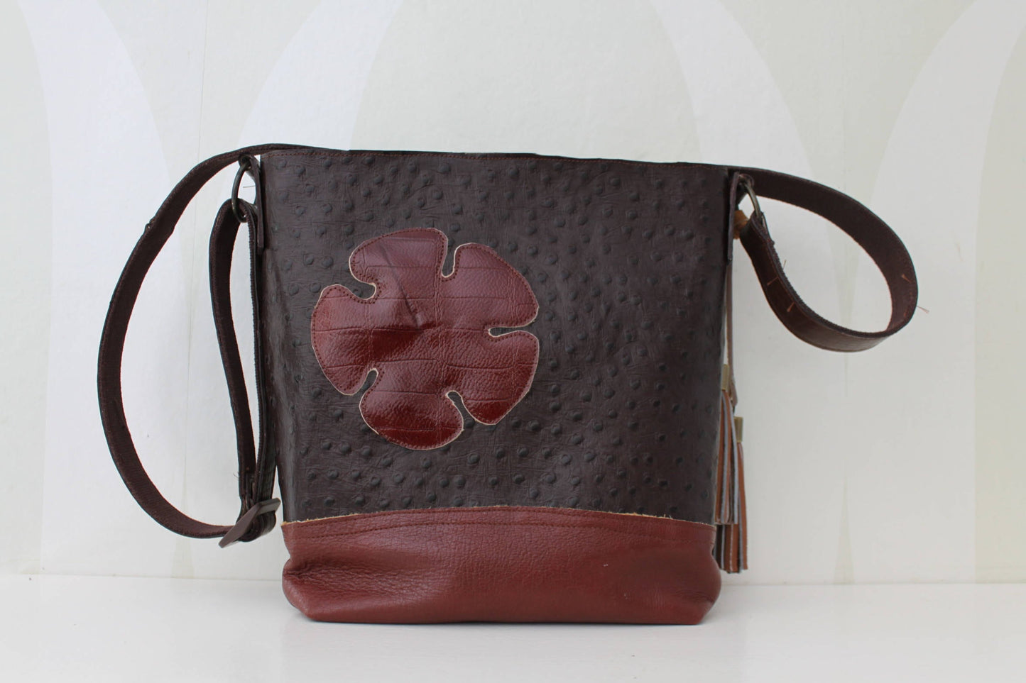 Leren Tas met Voorvak VanStoel#197 BRUIN