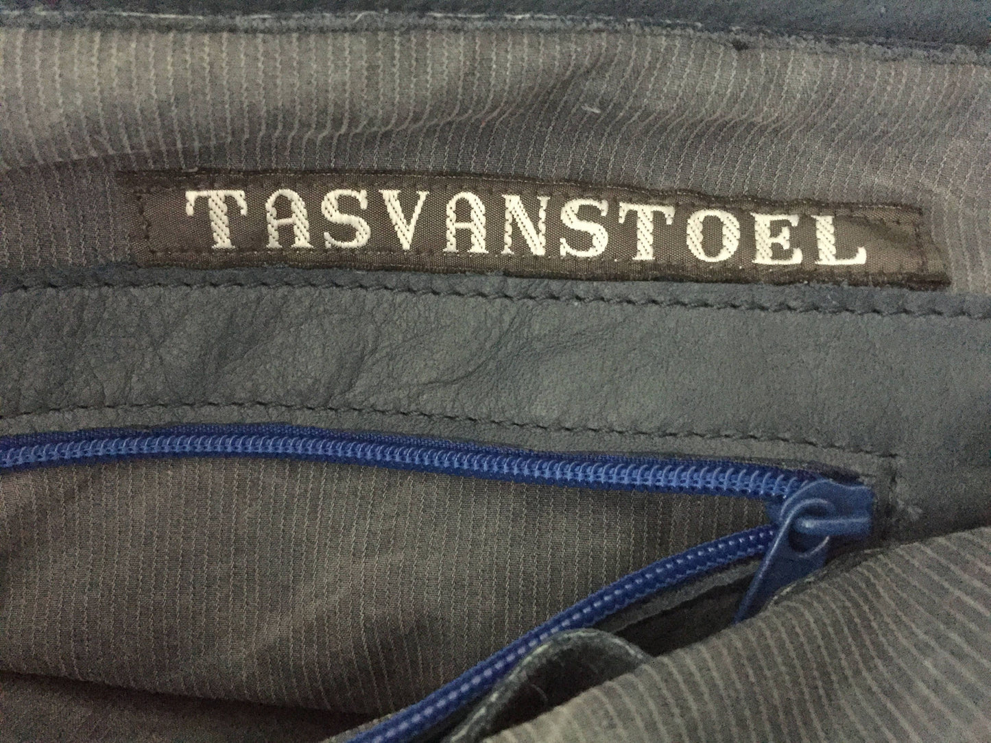 Patchwork Tas van Leer VanStoel#216 BLAUW