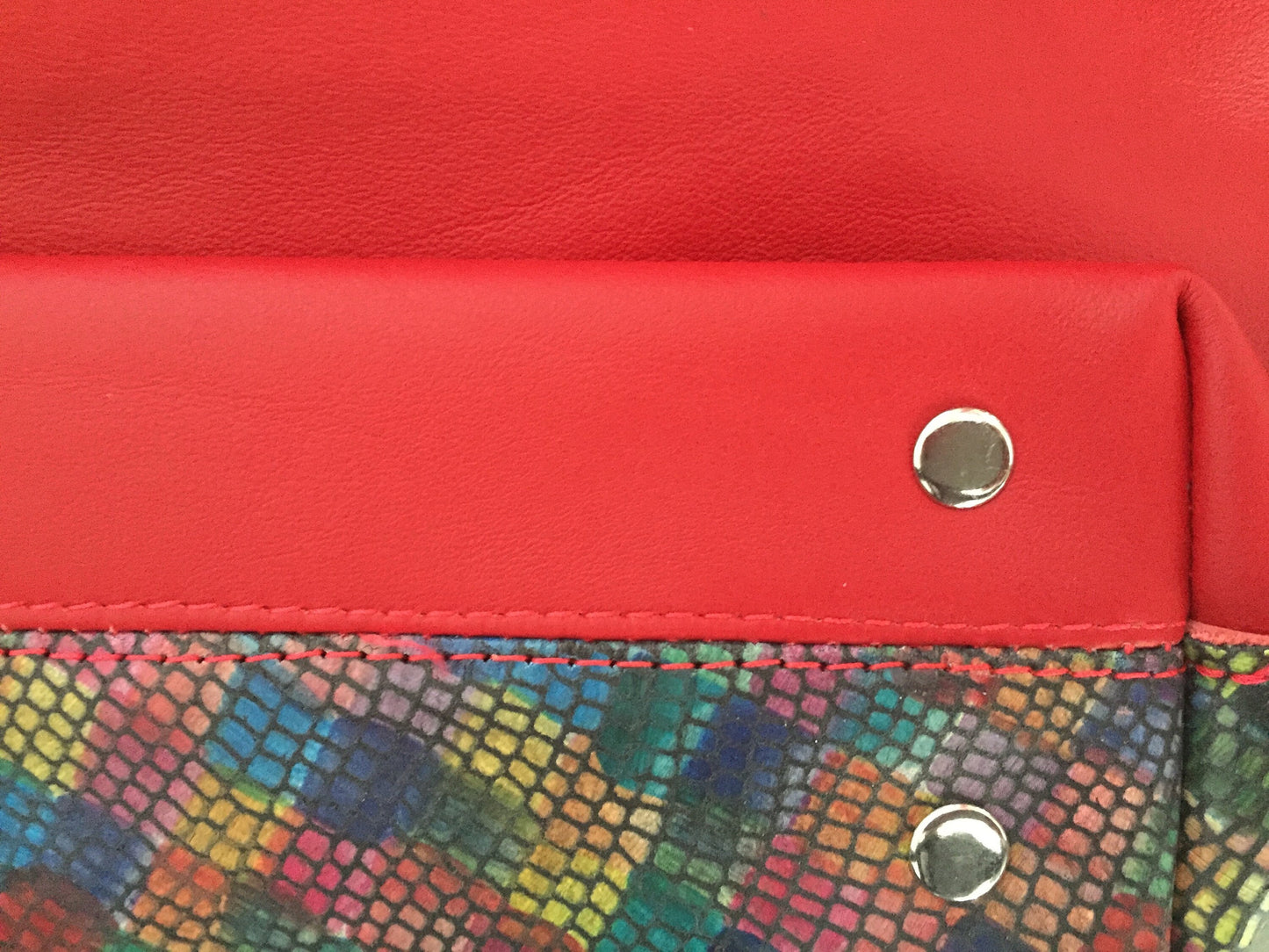 Schoudertas van Leer VanStoel#293 ROOD  | Handgemaakt van HERGEBRUIKT leer | duurzaam is beter