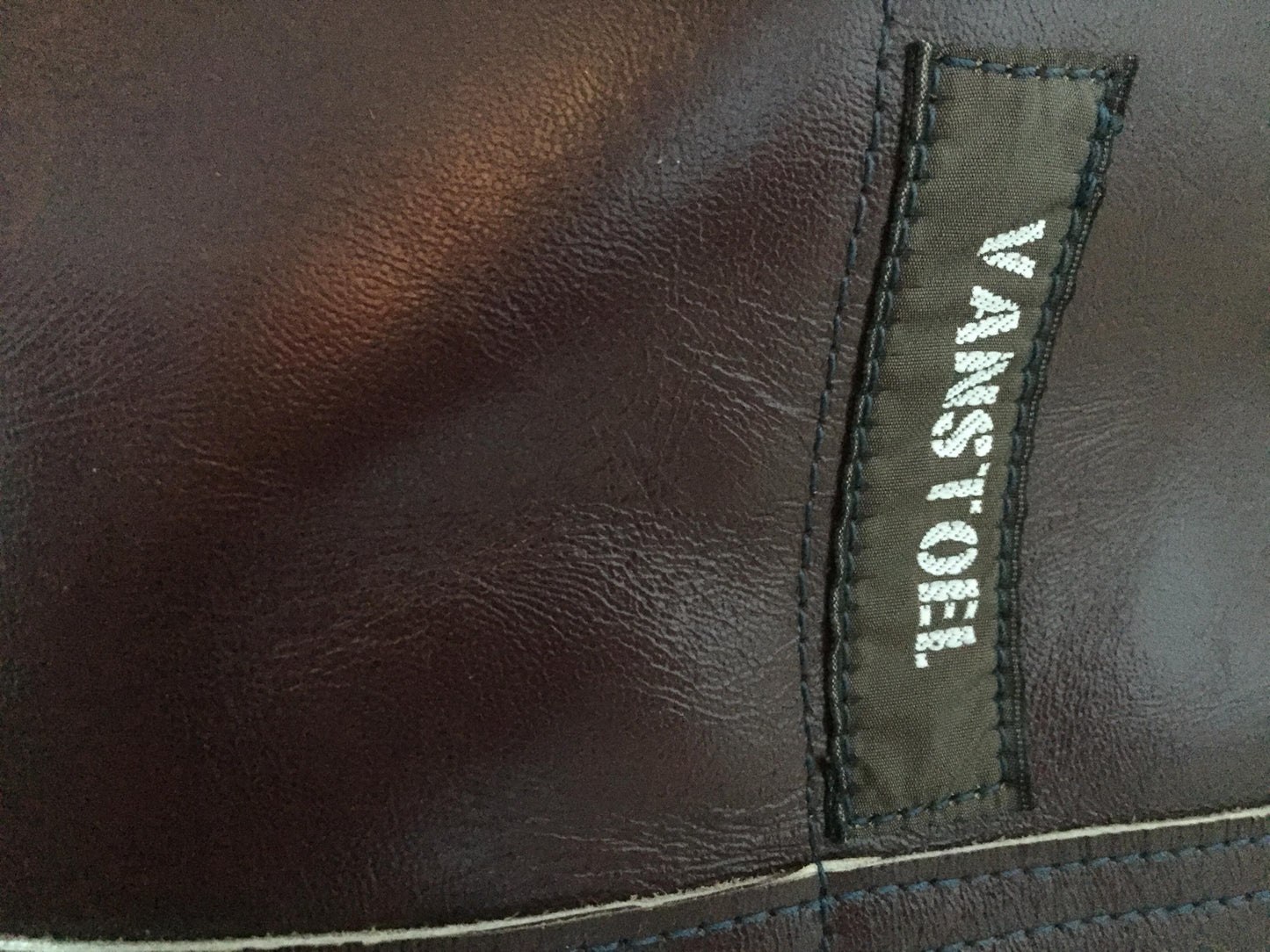 Stevige Shopper van Leer VanStoel#272 AUBERGINE | Handgemaakt van HERGEBRUIKT leer