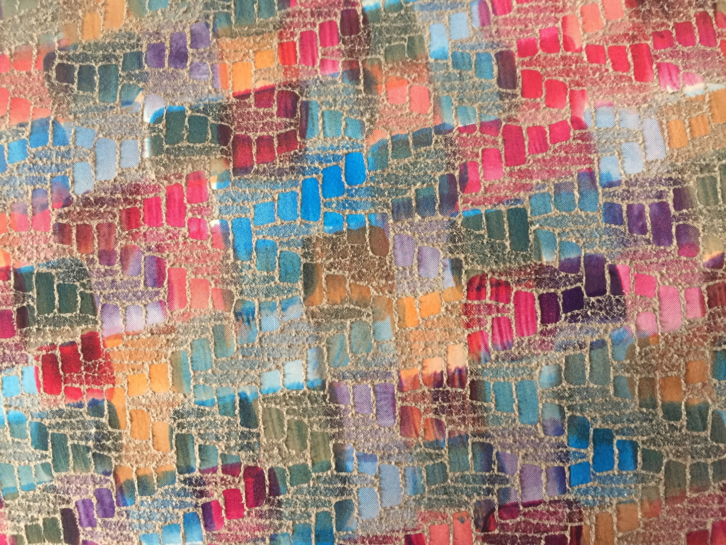 Schoudertas Handtas van Leer met Klep VanStoel#319 ROOD MULTICOLOR | Handgemaakt van HERGEBRUIKT leer | duurzaam is beter