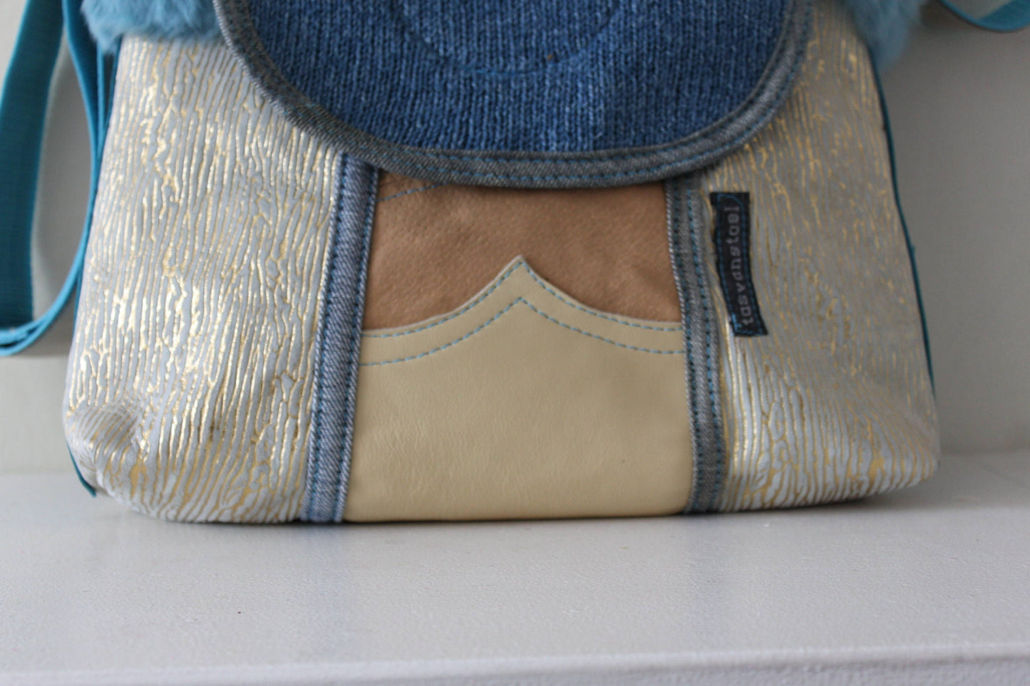 Leren Denim Tas VanStoel#165