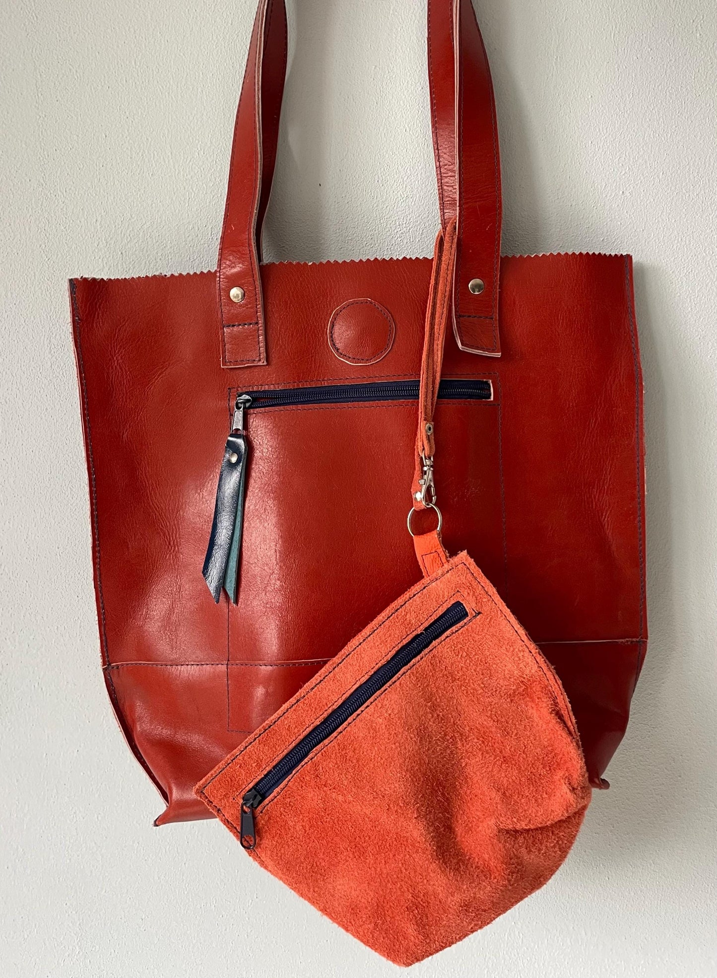 Stevige Shopper van Leer VanStoel#271 ROESTBRUIN | Handgemaakt van HERGEBRUIKT leer