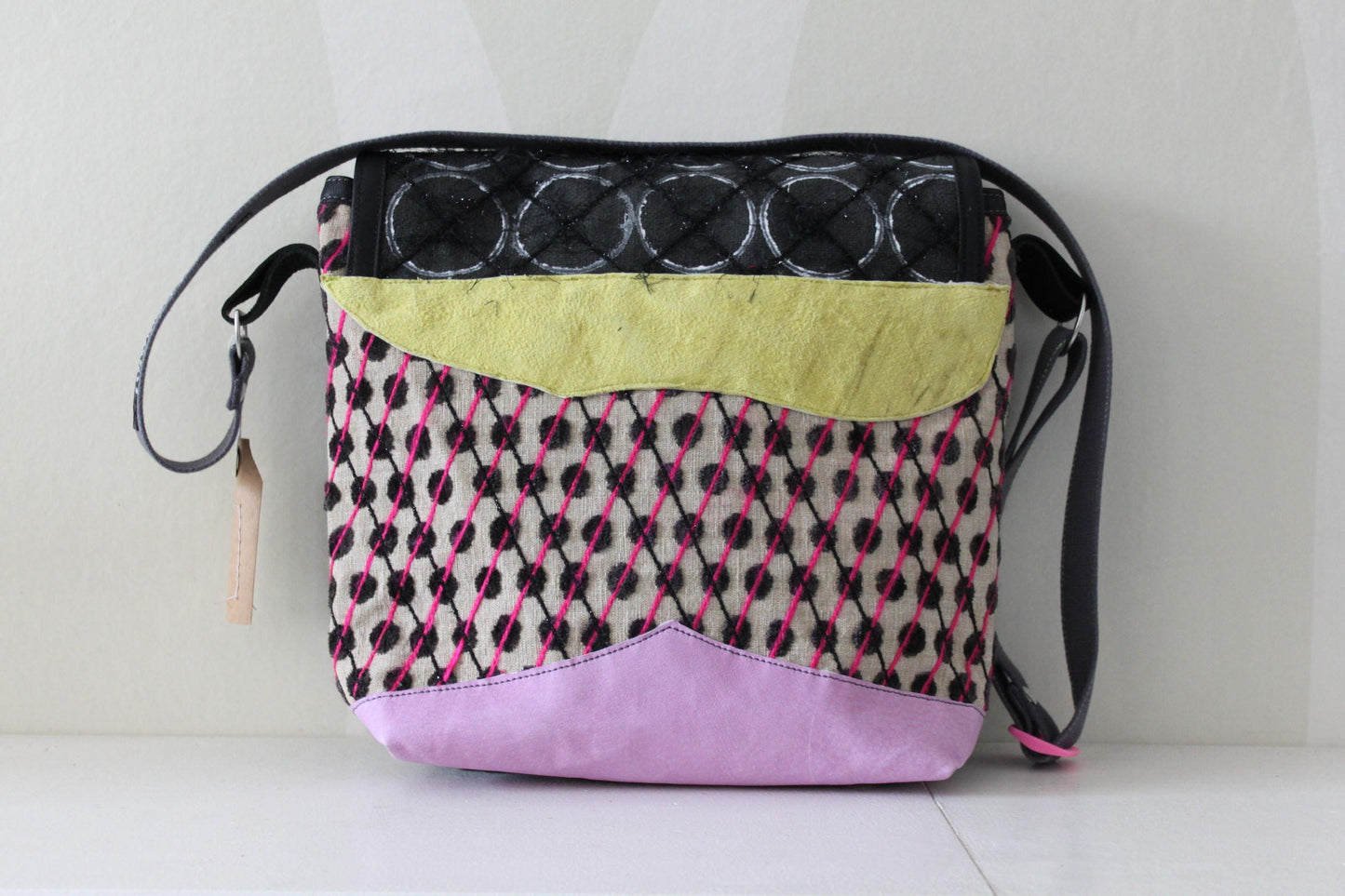 Denim Tas met Leer VanStoel#173