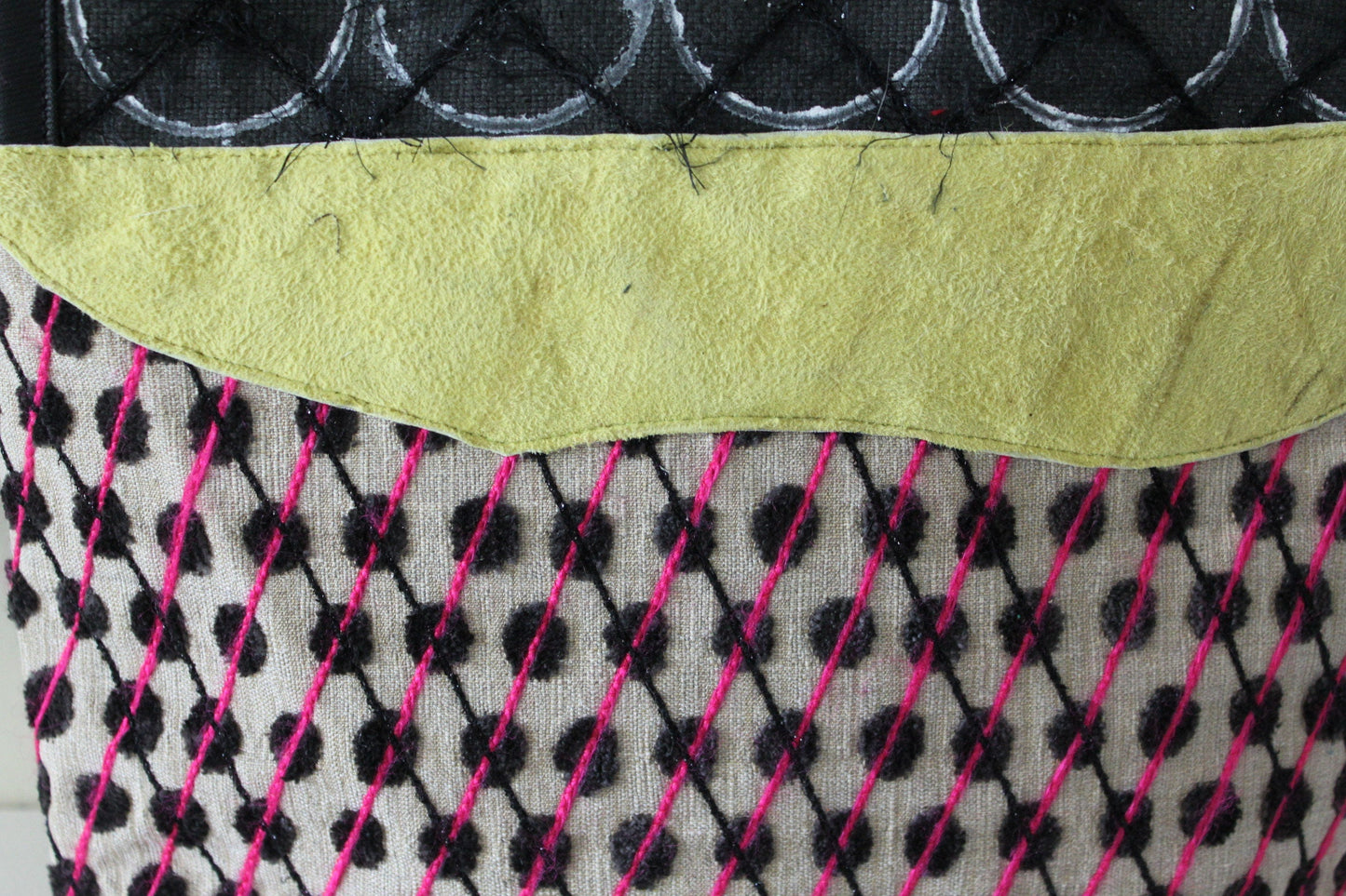 Denim Tas met Leer VanStoel#173