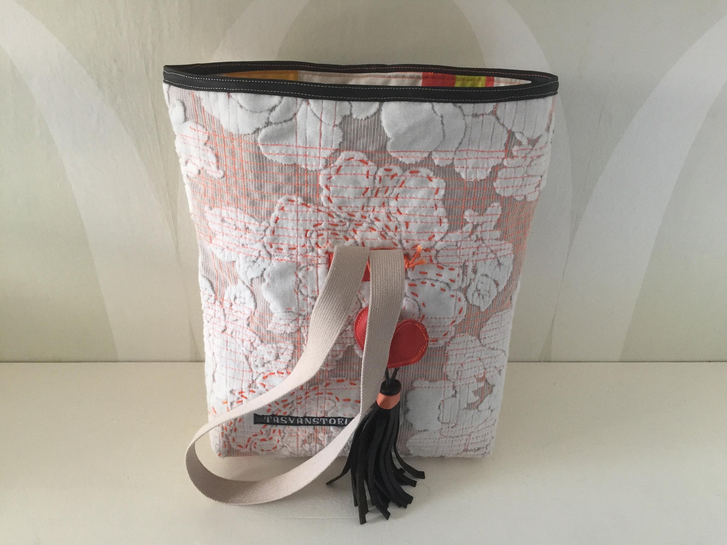 Handtas van Meubelstof VanStoel#194 BEIGE