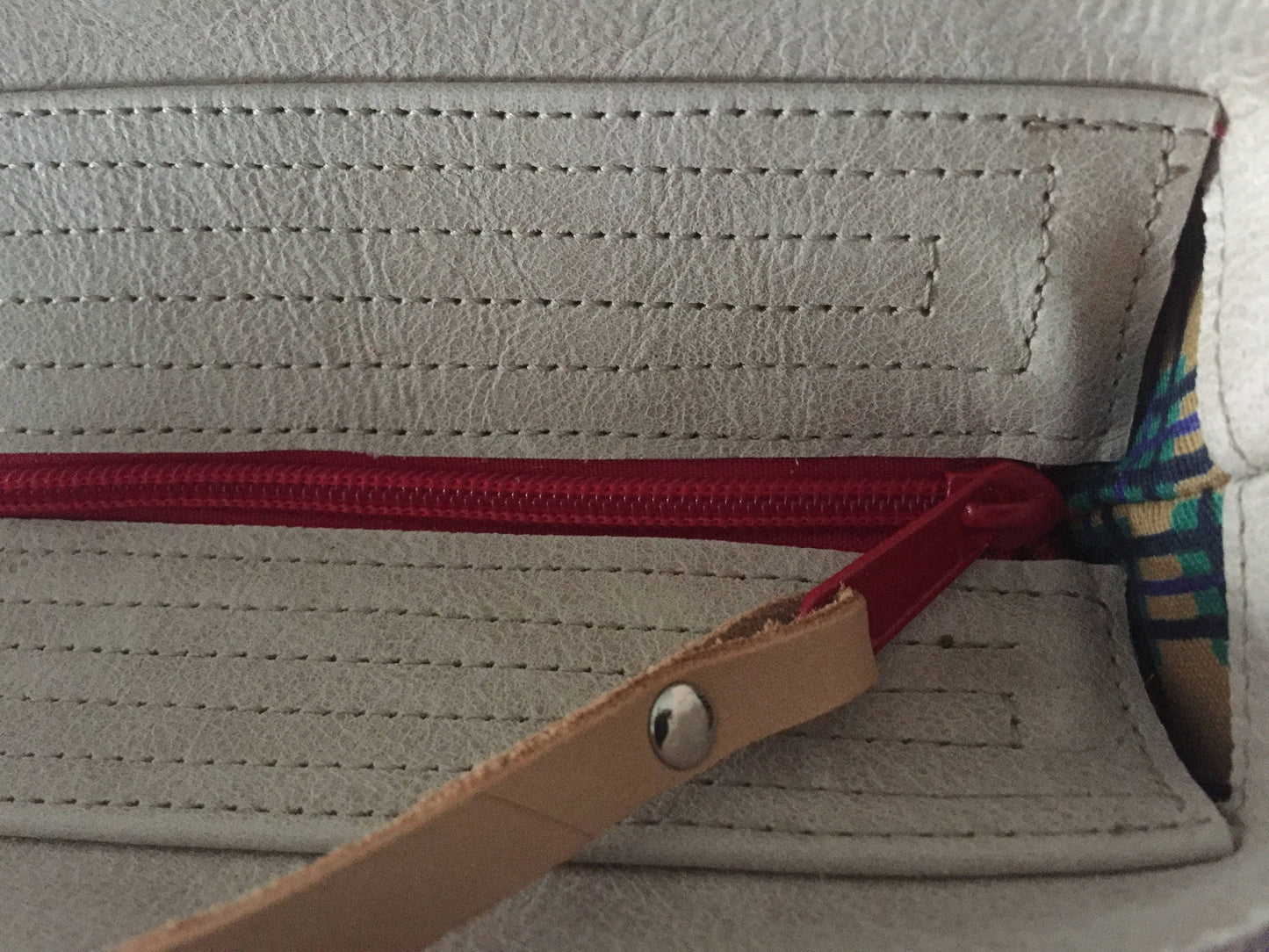 Patchwork Schoudertas van Leer VanStoel#224 BRUIN BEIGE