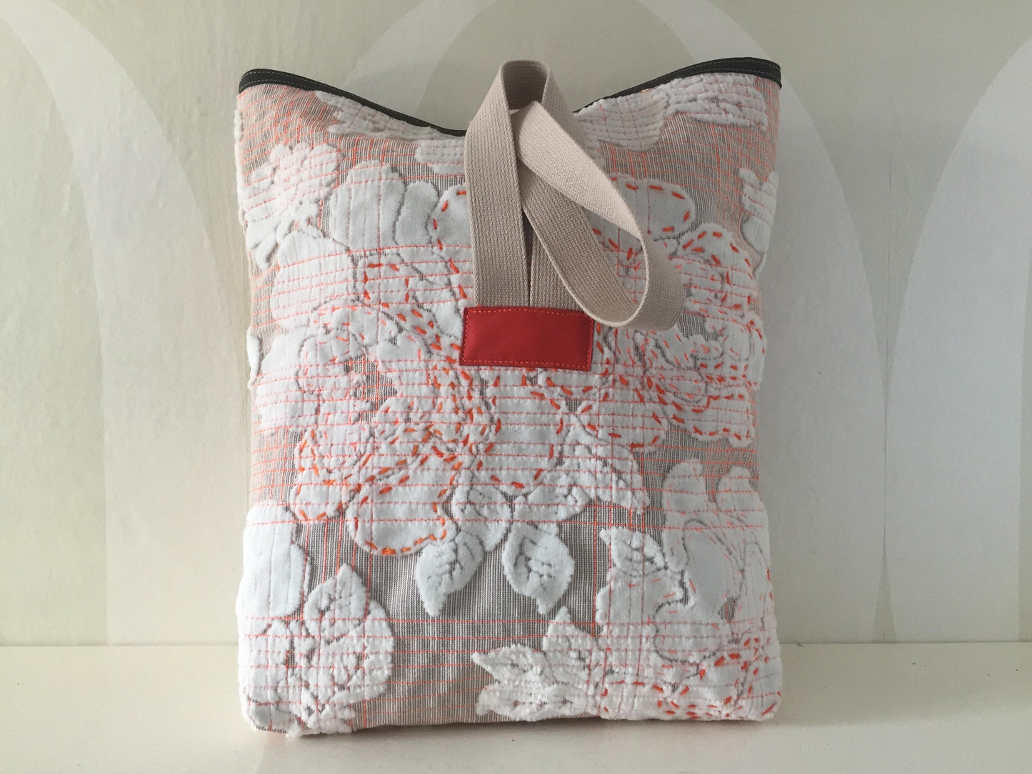 Handtas van Meubelstof VanStoel#194 BEIGE