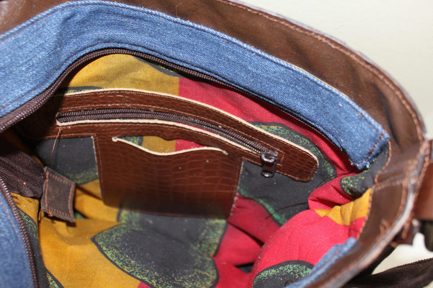 Leren Tas met Voorvak VanStoel#197 BRUIN